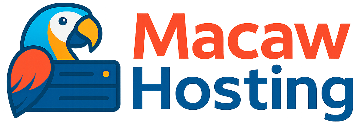 Macaw Hosting Logo